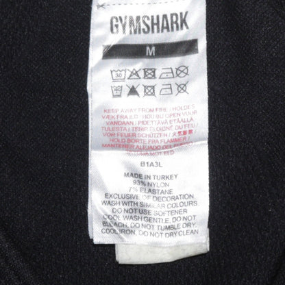 Womens UK Size M Gymshark Black Gym & Training Yoga Running & Jogging CrossFit T