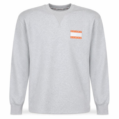 Mens UK Size M Tommy Jeans Grey Pullover Sweatshirt