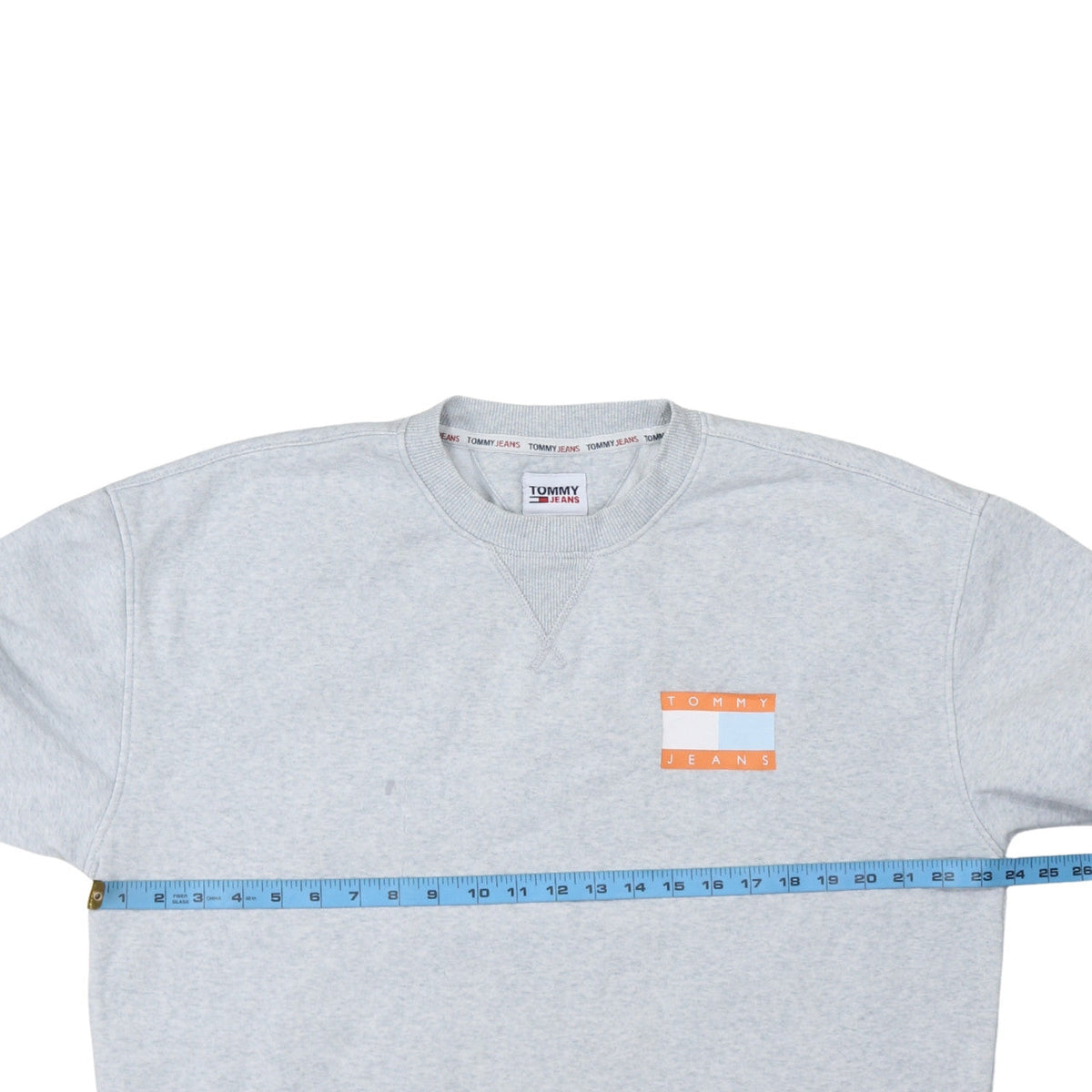 Mens UK Size M Tommy Jeans Grey Pullover Sweatshirt