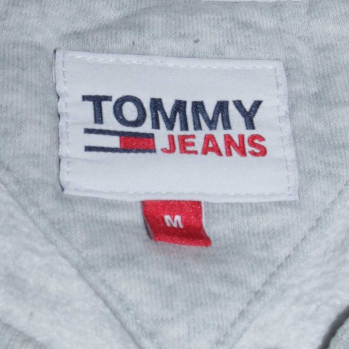 Mens UK Size M Tommy Jeans Grey Pullover Sweatshirt