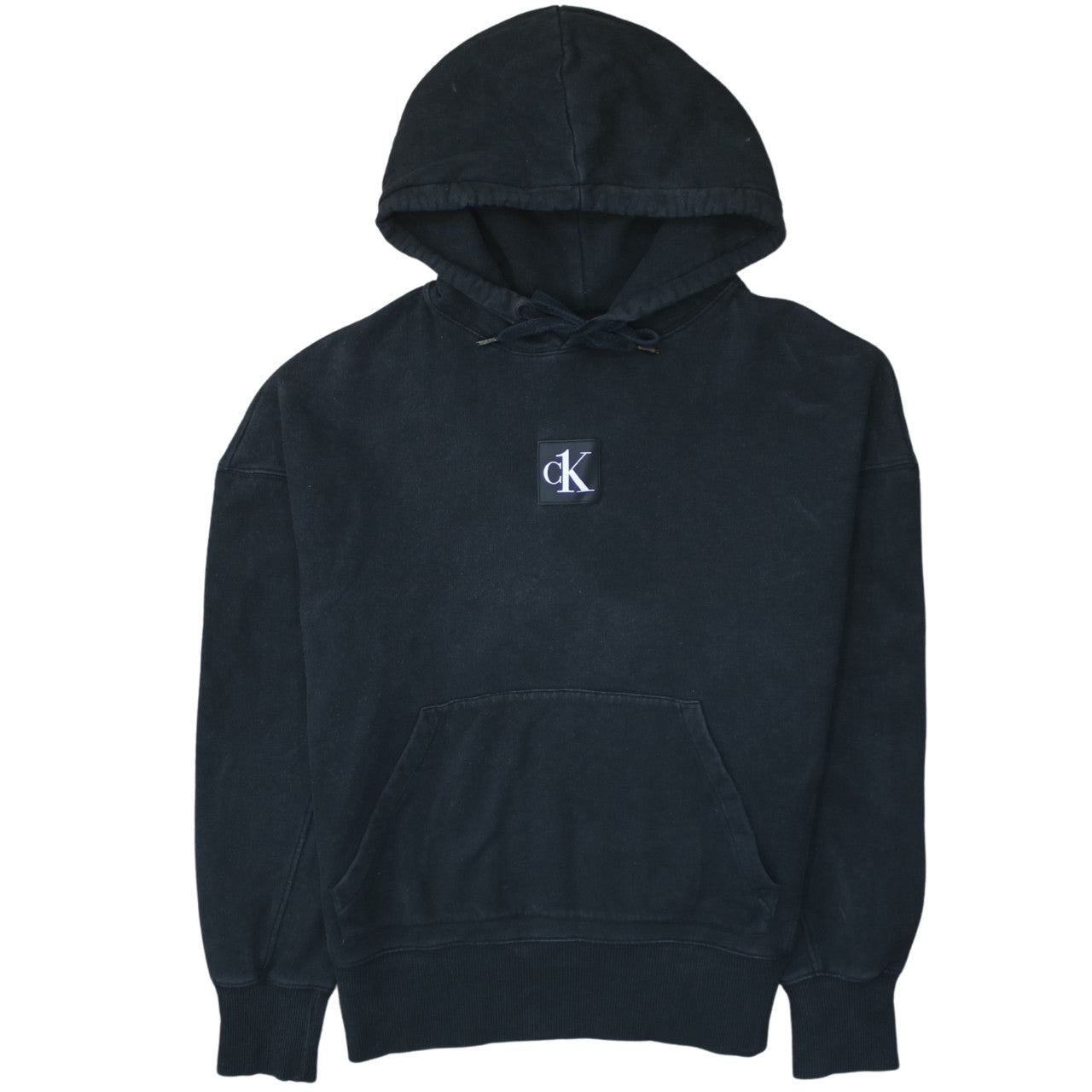 Womens UK Size S Calvin Klein Jeans Black Pullover Hoodie