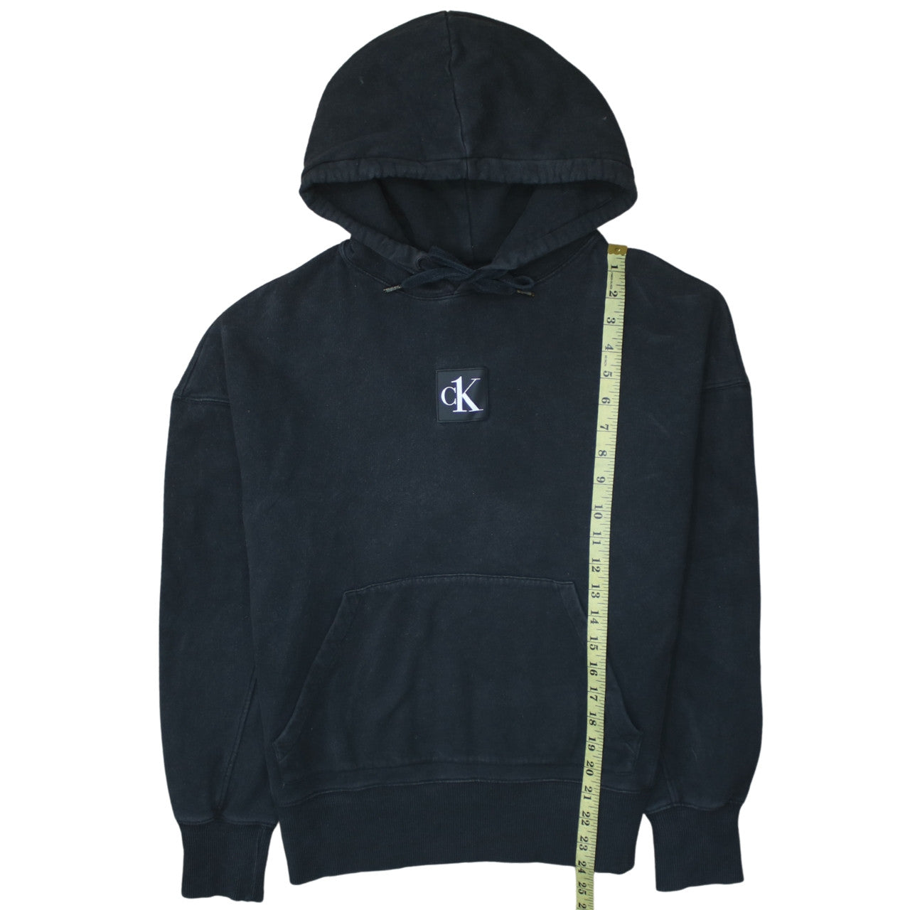 Womens UK Size S Calvin Klein Jeans Black Pullover Hoodie