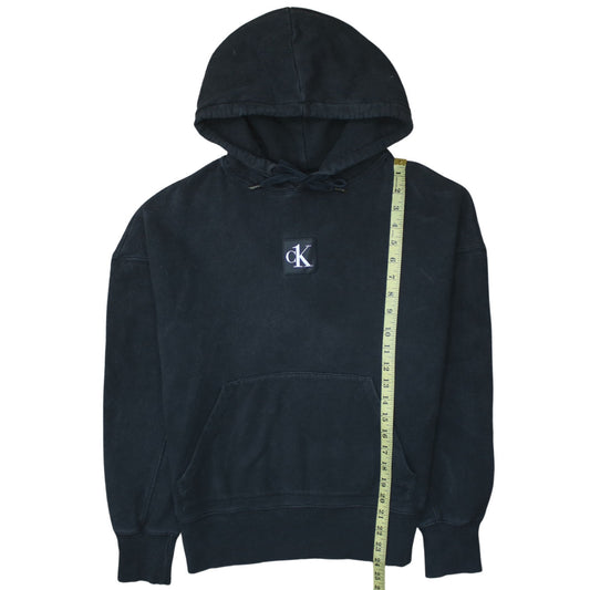 Womens UK Size S Calvin Klein Jeans Black Pullover Hoodie