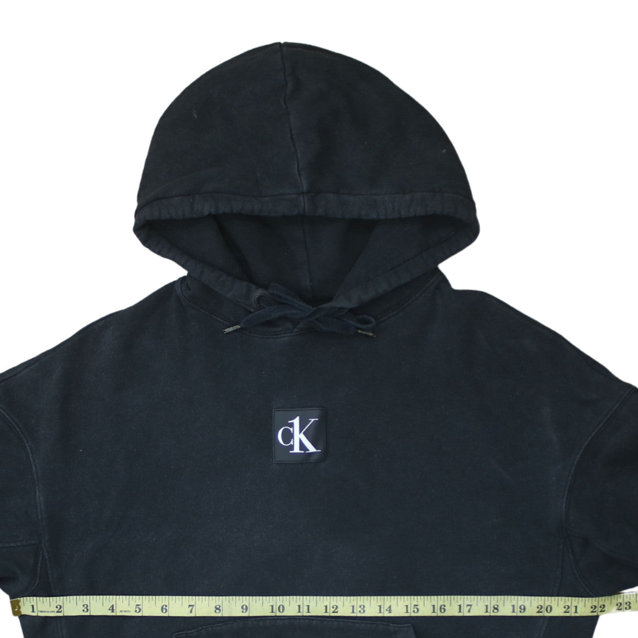 Womens UK Size S Calvin Klein Jeans Black Pullover Hoodie