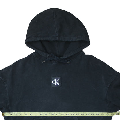 Womens UK Size S Calvin Klein Jeans Black Pullover Hoodie