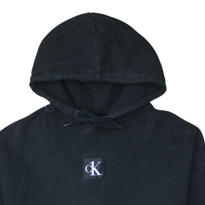 Womens UK Size S Calvin Klein Jeans Black Pullover Hoodie