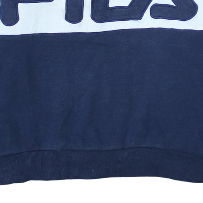 Womens UK Size L FILA Blue Pullover Sweatshirt