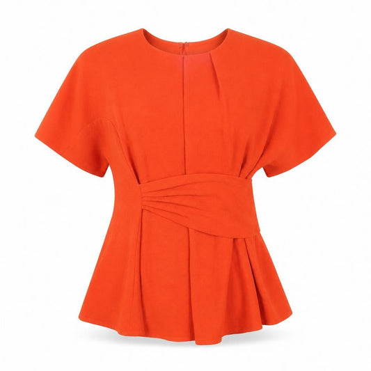 Womens UK Size 12 Whistles Orange Tunic Blouse