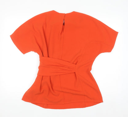 Womens UK Size 12 Whistles Orange Tunic Blouse