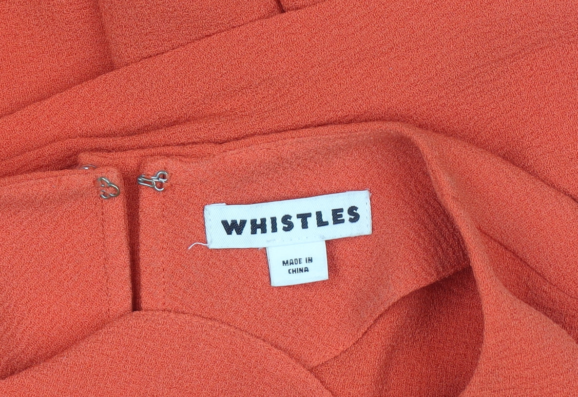 Womens UK Size 12 Whistles Orange Tunic Blouse