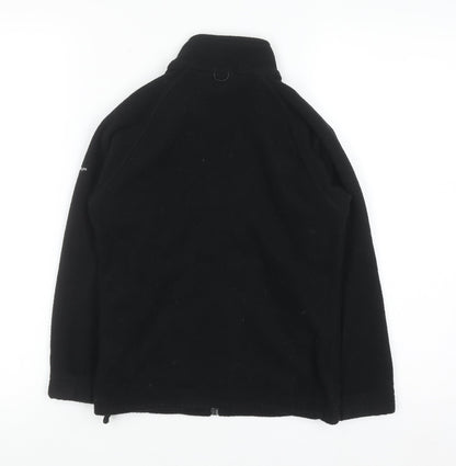 Trespass Boys Black Full Zip Fleece Sweatshirt 5-6 Years Outdoor Jacket