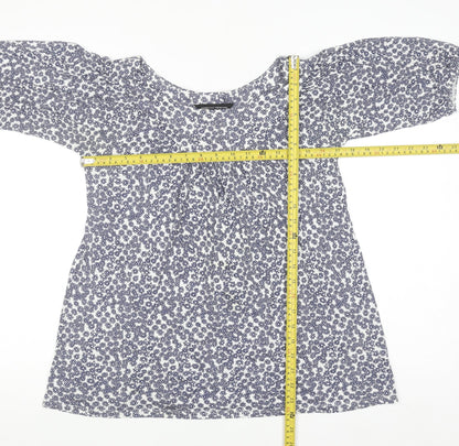 Womens UK Size 10 Dorothy Perkins Blue Basic Blouse