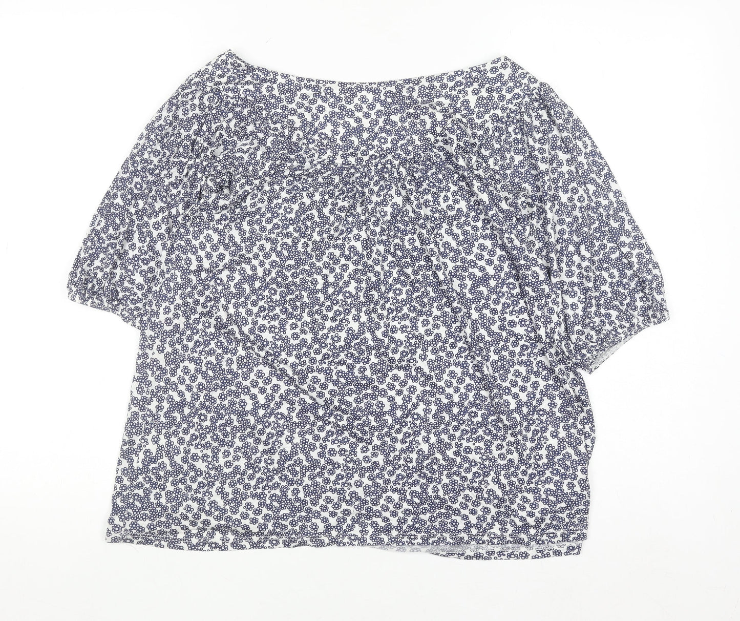 Womens UK Size 10 Dorothy Perkins Blue Basic Blouse