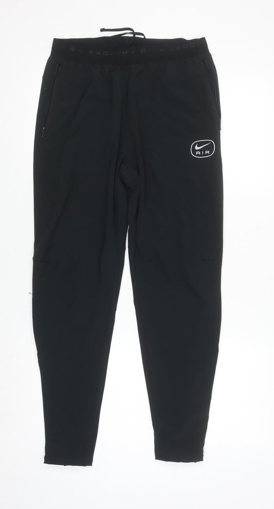 Mens UK Size S Nike Slim Fit Jogger Black Trousers