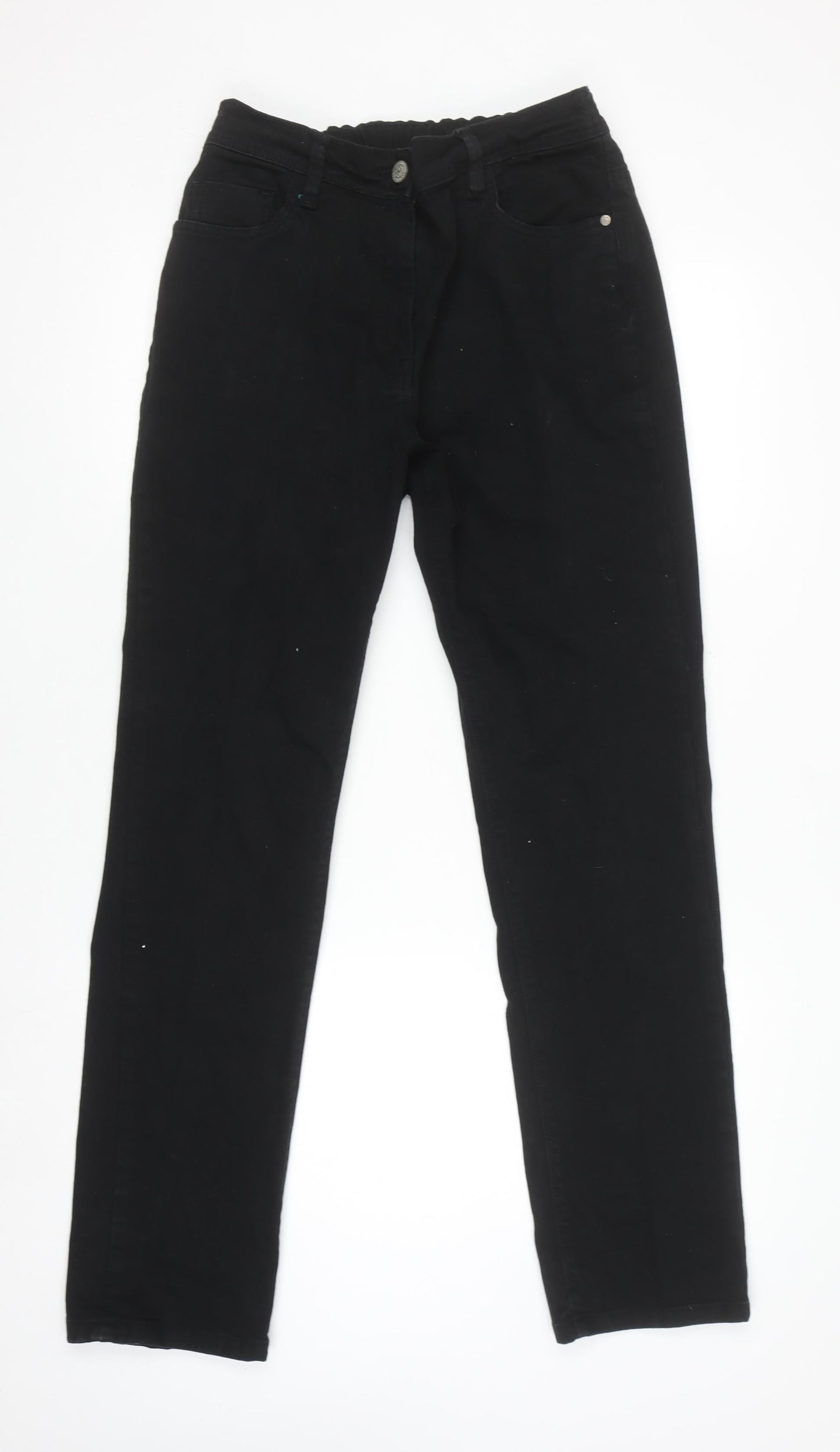Womens UK Size 12 Anthology Regular Fit Casual Workwear Black Trousers