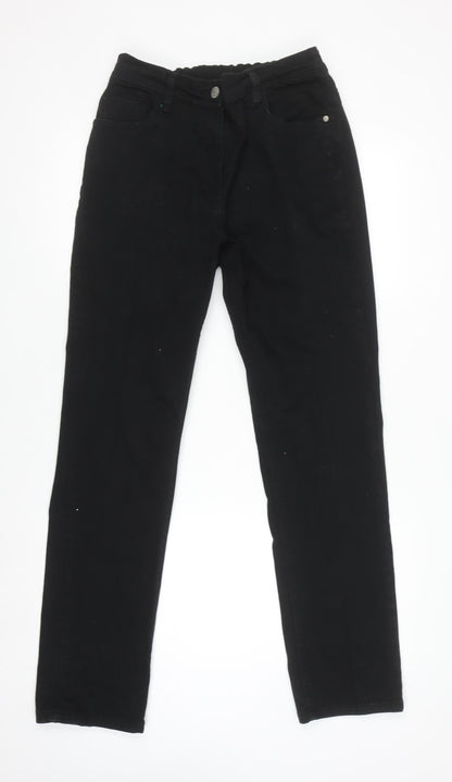 Womens UK Size 12 Anthology Regular Fit Casual Workwear Black Trousers