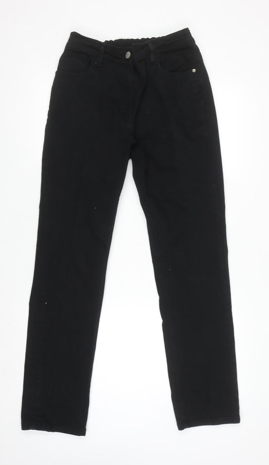 Womens UK Size 12 Anthology Regular Fit Casual Workwear Black Trousers