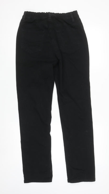 Womens UK Size 12 Anthology Regular Fit Casual Workwear Black Trousers