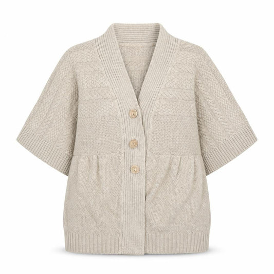 Womens UK Size S JoJo Maman Bébé Beige Cardigan Jumper