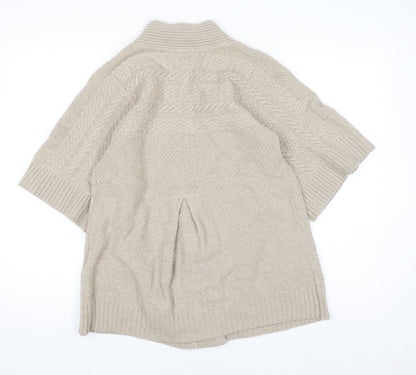 Womens UK Size S JoJo Maman Bébé Beige Cardigan Jumper