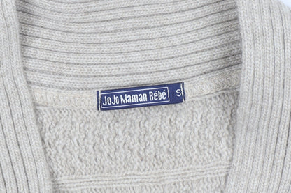 Womens UK Size S JoJo Maman Bébé Beige Cardigan Jumper