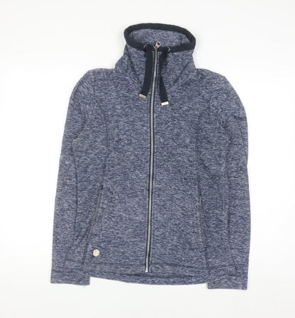 Womens UK Size 8 Regatta Blue Full Zip Hoodie