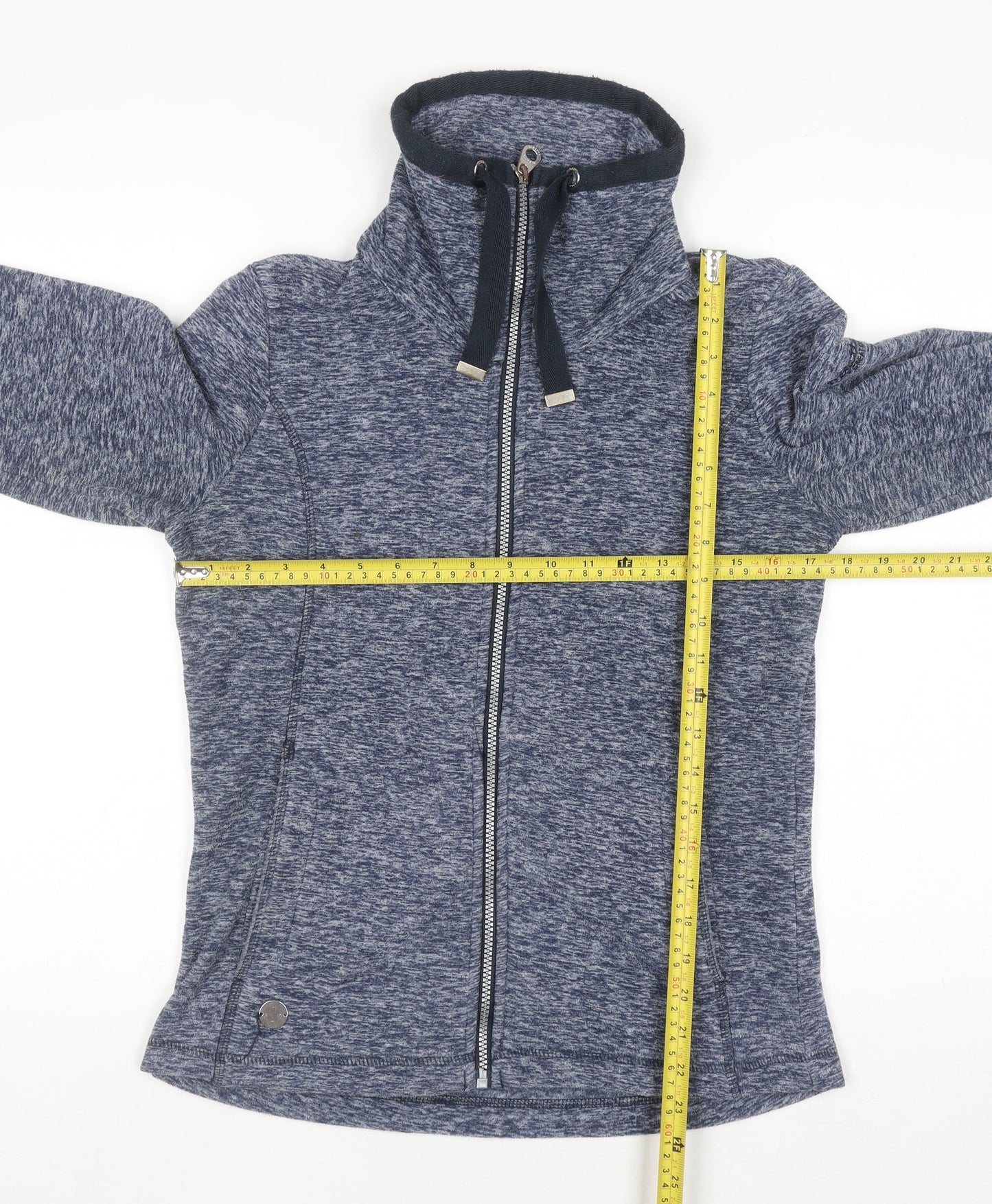 Womens UK Size 8 Regatta Blue Full Zip Hoodie