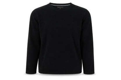 Marks and Spencer Mens Black Fleece Long Sleeve Top L Regular Fit