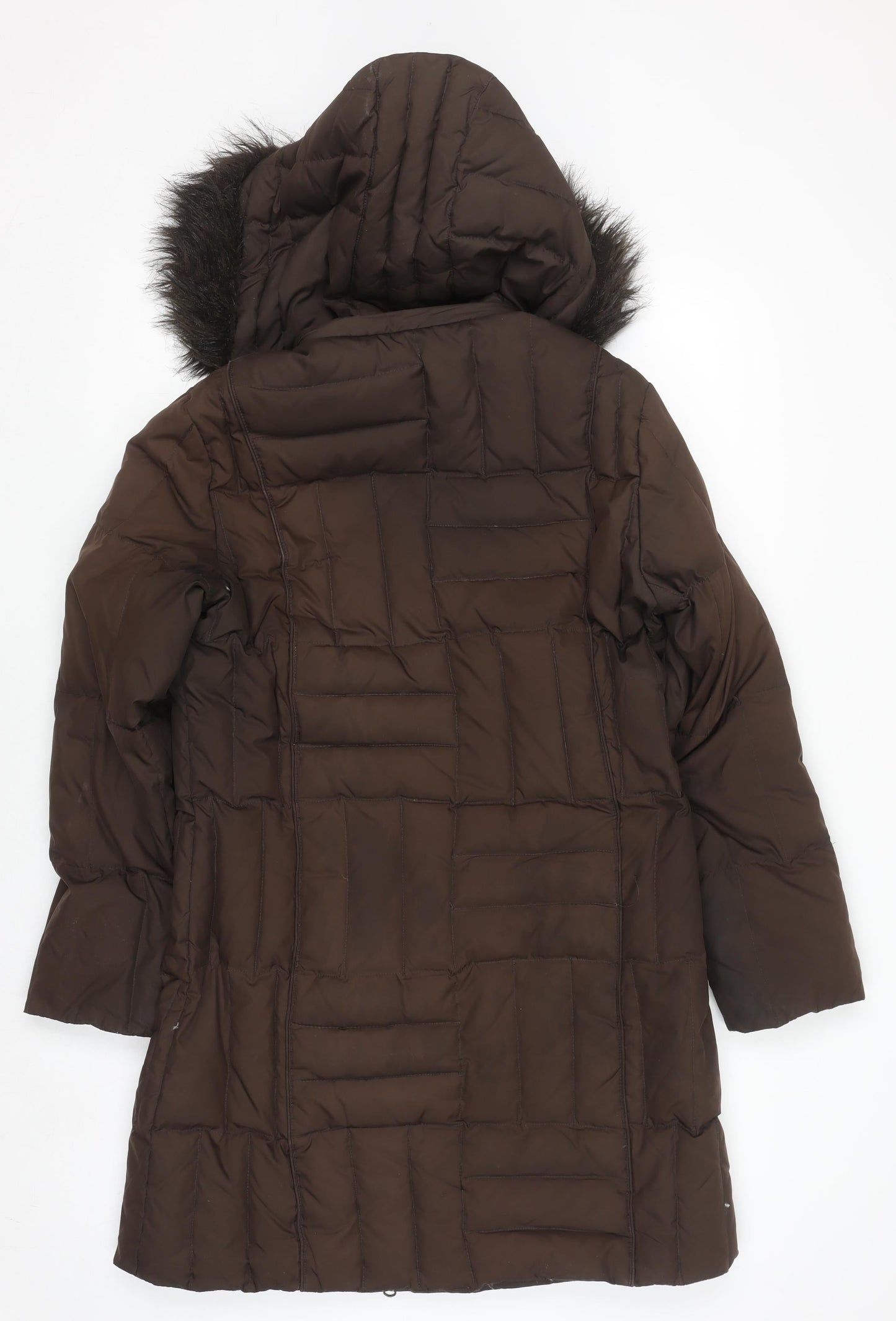 Womens UK Size M Marks and Spencer Brown Puffer Jacket