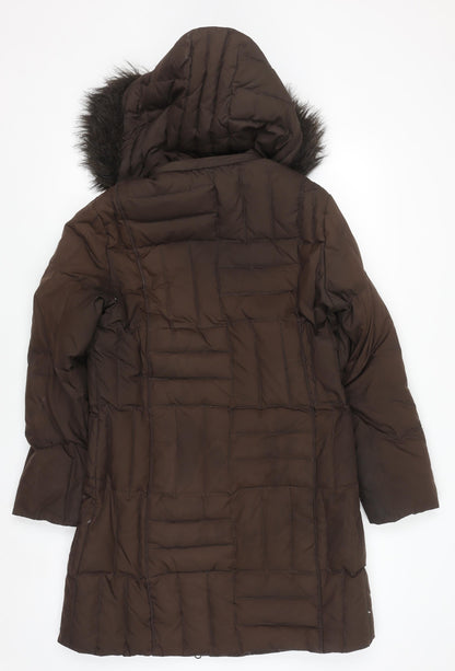 Womens UK Size M Marks and Spencer Brown Puffer Jacket