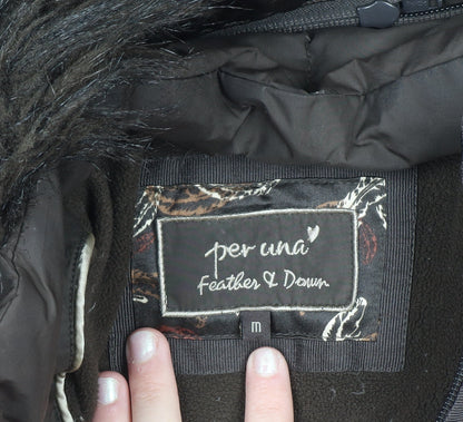 Womens UK Size M Marks and Spencer Brown Puffer Jacket