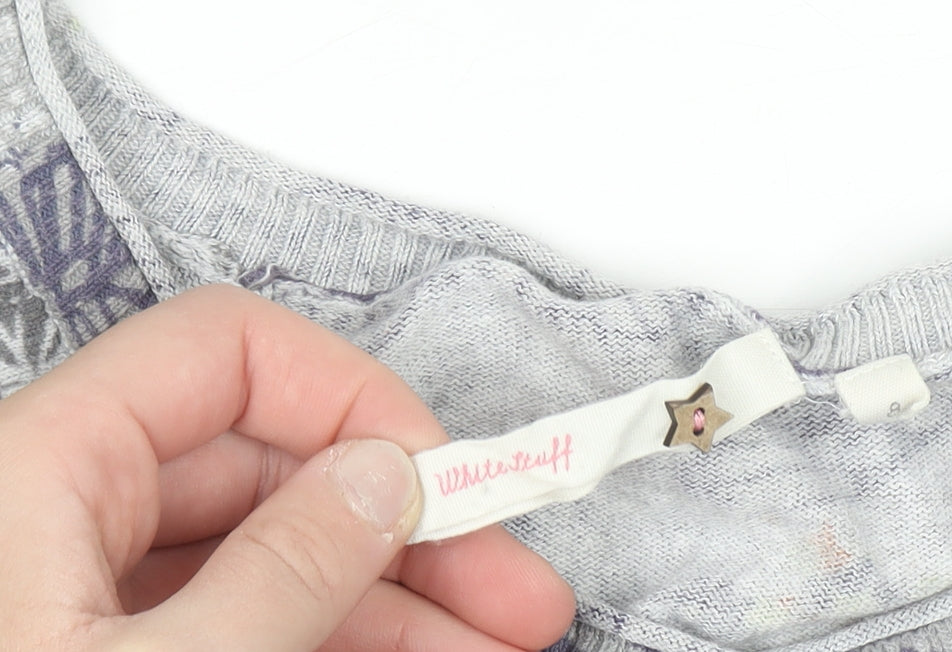Womens UK Size 8 White Stuff Grey Cardigan Jumper