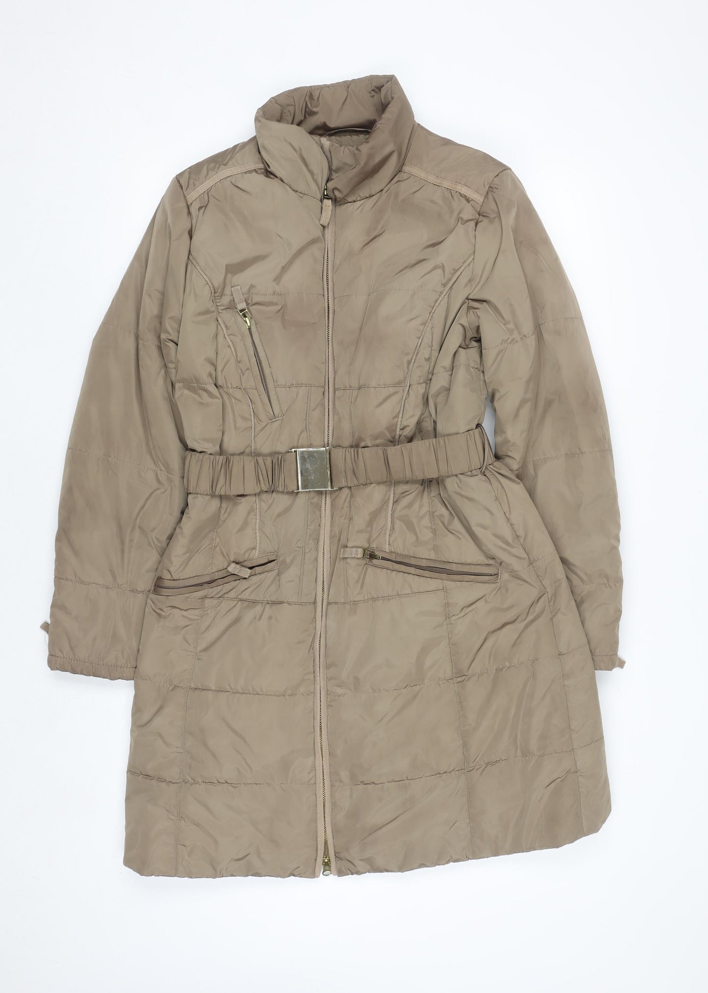 Womens UK Size M Marks and Spencer Brown Puffer Jacket