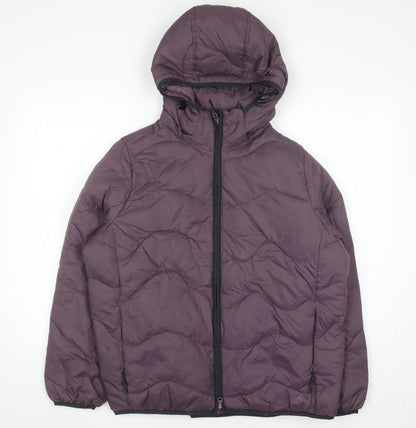 Womens UK Size 16 Marks and Spencer Purple Puffer Jacket