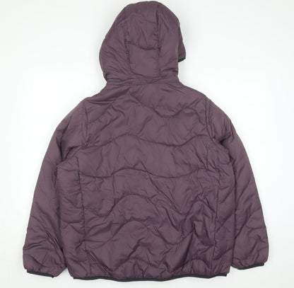 Womens UK Size 16 Marks and Spencer Purple Puffer Jacket
