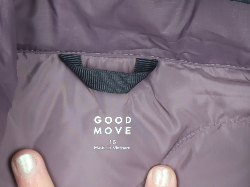 Womens UK Size 16 Marks and Spencer Purple Puffer Jacket