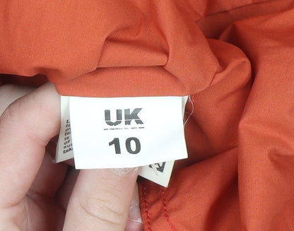 Oliver Spencer Womens Orange Cotton Bomber Jacket UK 10