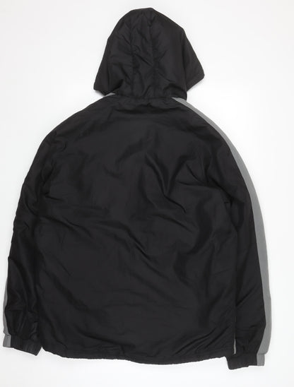 Mens UK Size L PUMA Black Windbreaker Coat