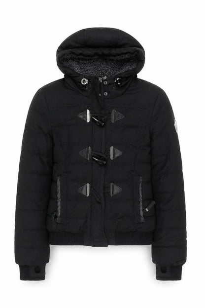 Womens UK Size 8 Superdry Black Puffer Jacket