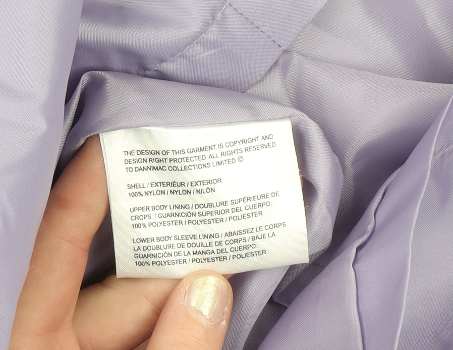 Womens UK Size L Dannimac Purple Rain Coat