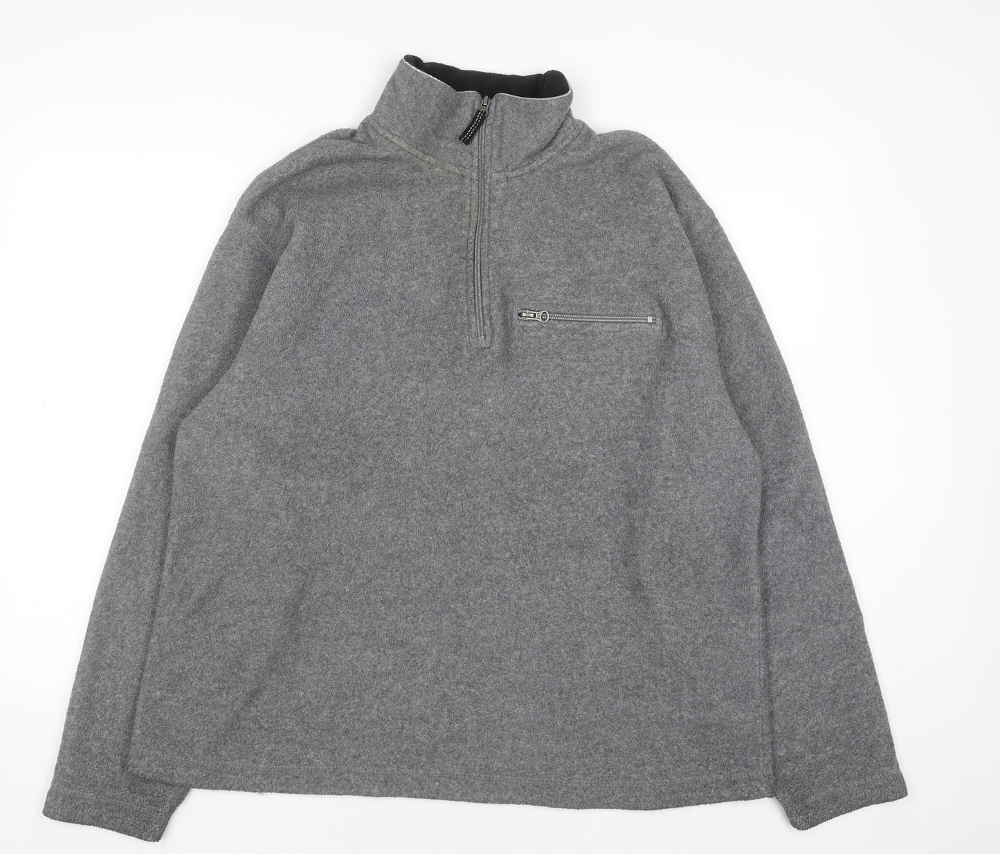 Mens UK Size L Gap Grey Henley Sweatshirt