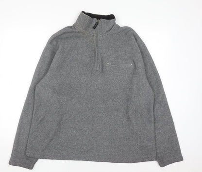 Mens UK Size L Gap Grey Henley Sweatshirt