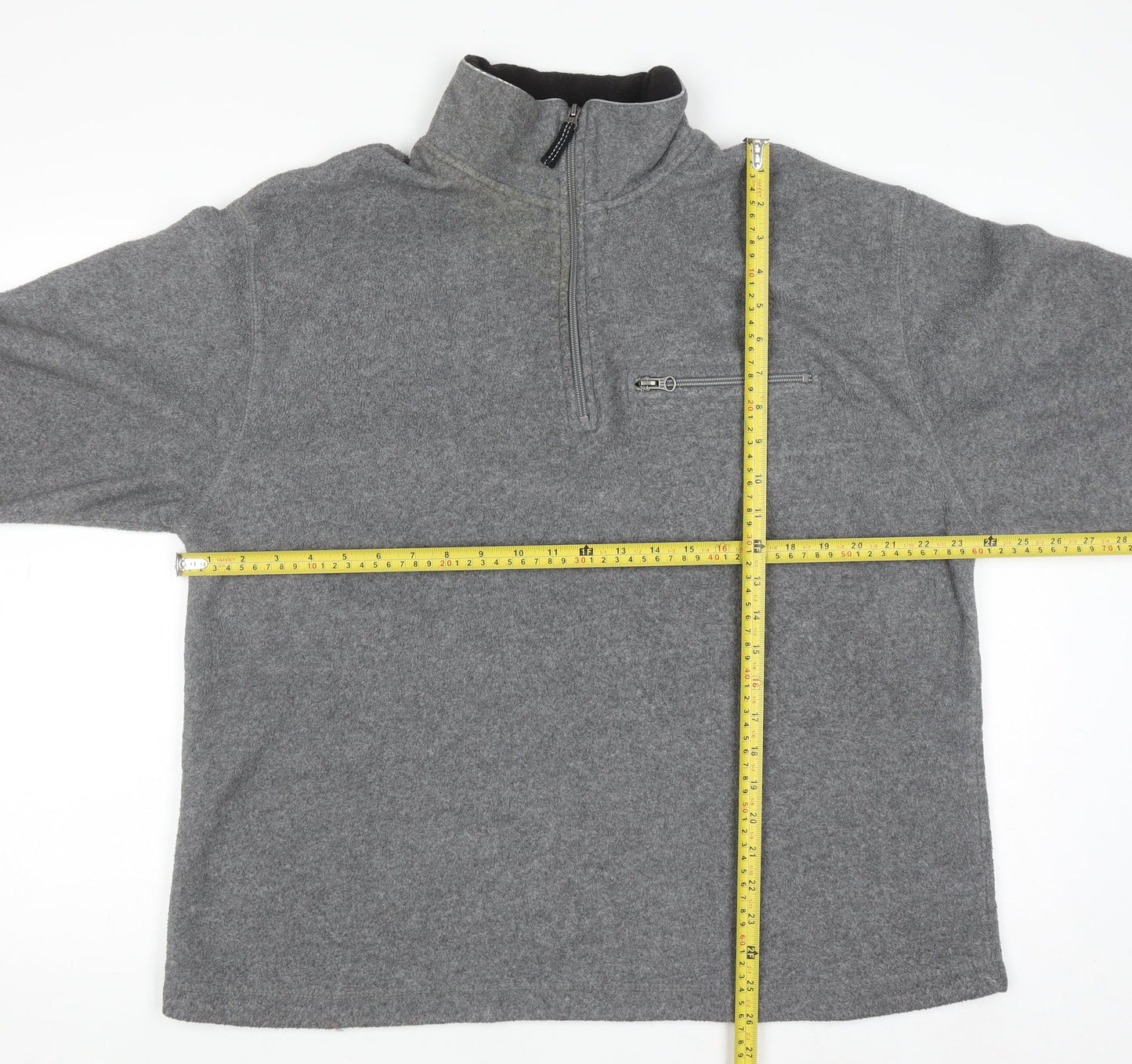 Mens UK Size L Gap Grey Henley Sweatshirt