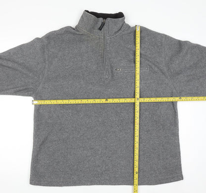 Mens UK Size L Gap Grey Henley Sweatshirt