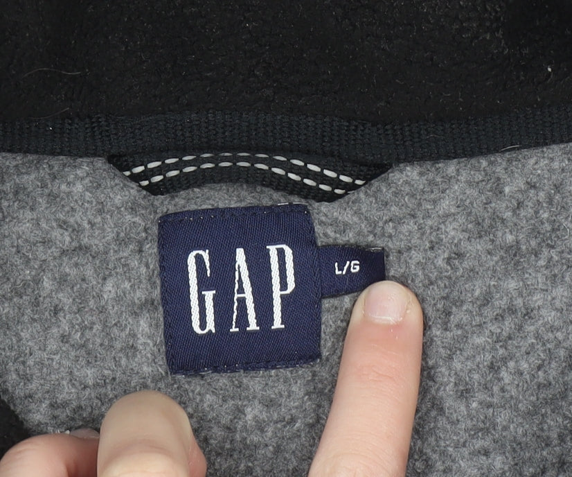 Mens UK Size L Gap Grey Henley Sweatshirt