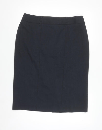 Womens UK Size 14 ICONA Straight & Pencil Twill Skirt
