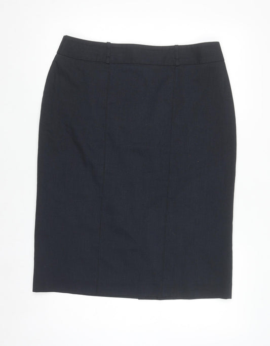 Womens UK Size 14 ICONA Straight & Pencil Twill Skirt