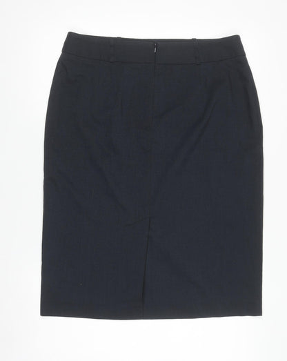 Womens UK Size 14 ICONA Straight & Pencil Twill Skirt