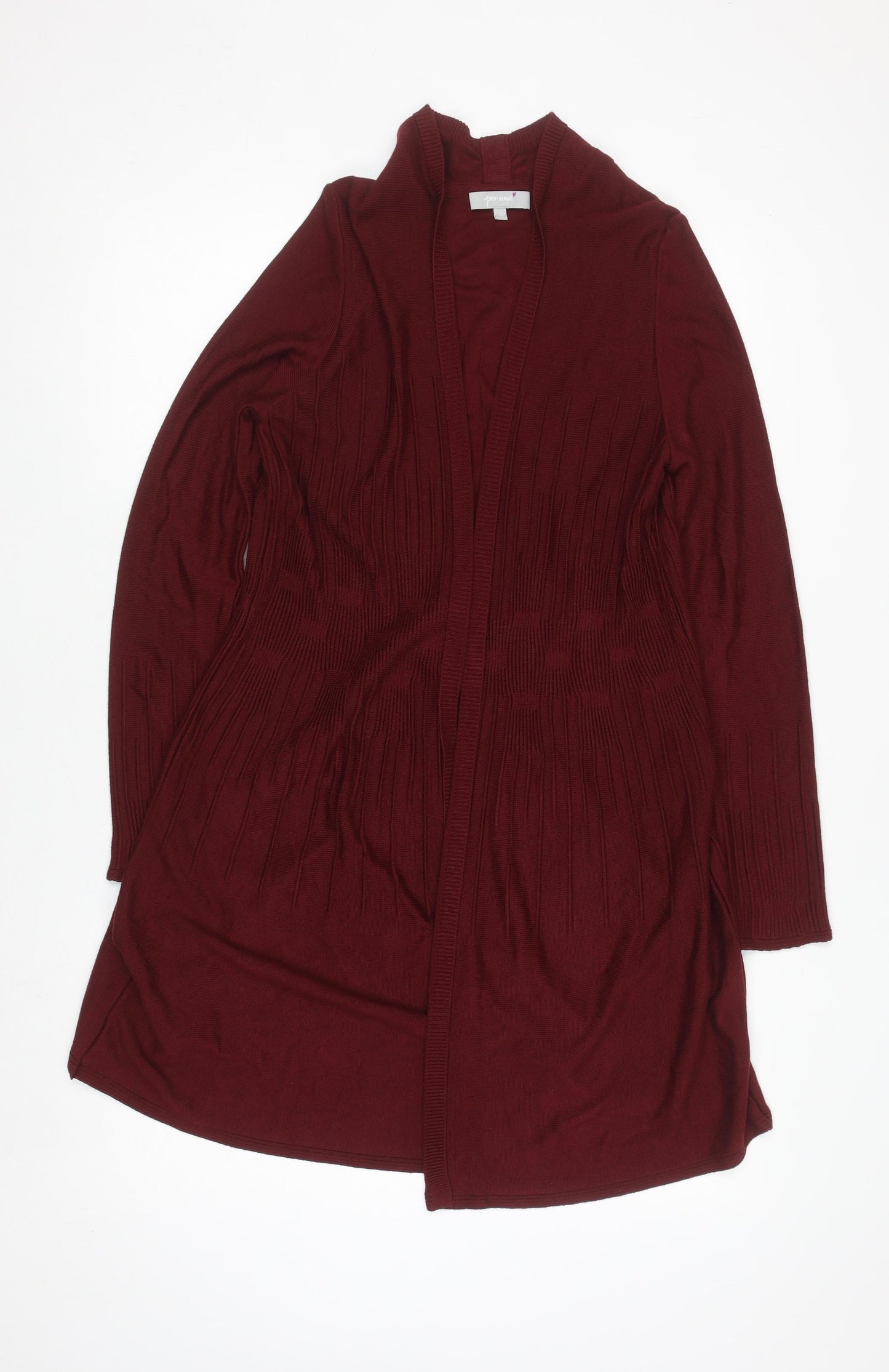Womens UK Size 12 Marks and Spencer Red Cardigan Jumper