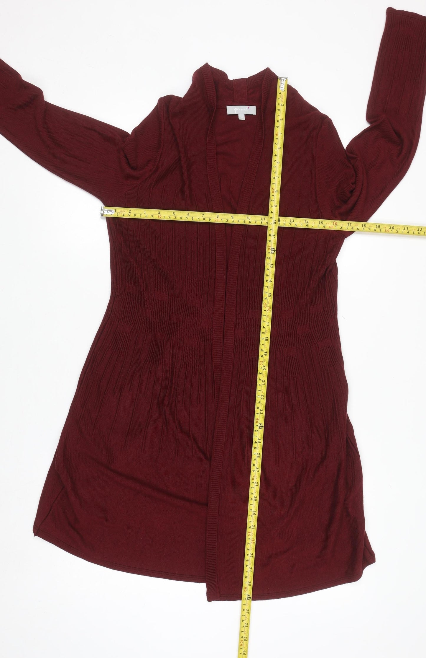 Womens UK Size 12 Marks and Spencer Red Cardigan Jumper